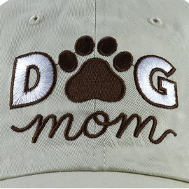 HHNLB Dog Mom Gifts for Women, Birthday Gifts for Dog Lovers, Adjustable Embroidered Baseball Cap for Mom Mama Grandma (US, Alpha, One Size, Embroidered Beige 02)