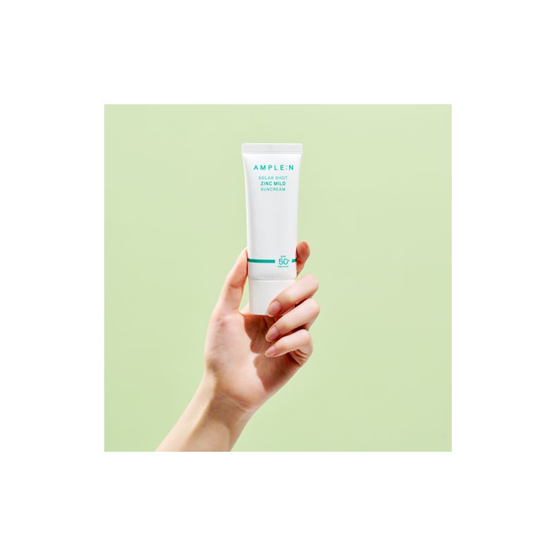 앰플엔 솔라샷 징크 마일드 선크림 SPF50 PA++++ Ample N Solar