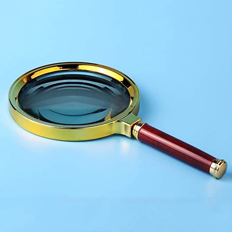 Handheld High-Definition Old Magnifying Glass 10X100mm Handheld Children's Magnifying Glass