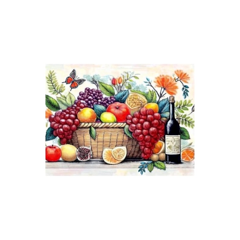 Fruit Bouquet Pattern A950 Accent Tile Mural Kitchen Bathroom Wall