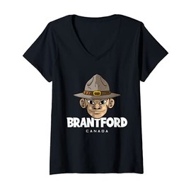 Womens Brantford Canada V-Neck T-Shirt