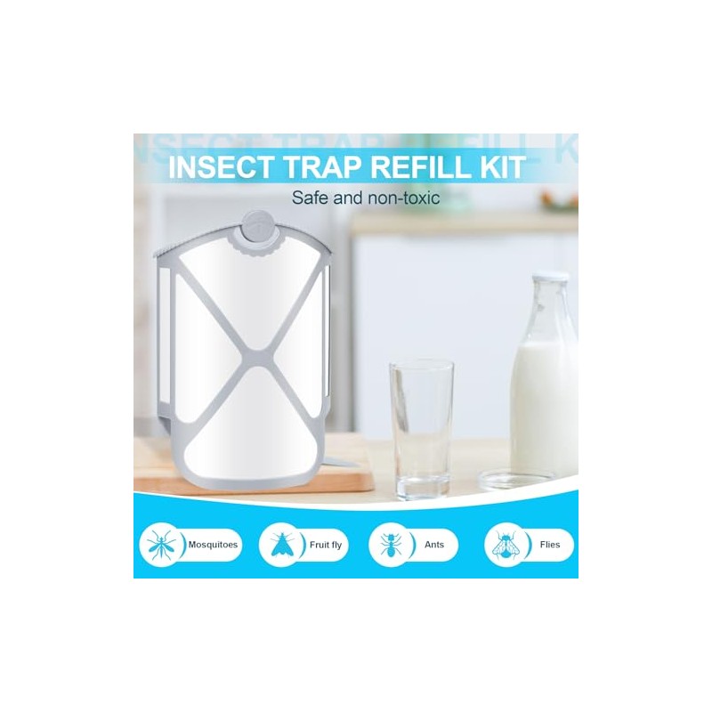 16 Pack Flying Insect Trap Refills - Compatible with Flying