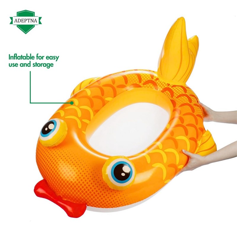 ADEPTNA Kids Inflatable Swimming Pool Boat Float - Fun Water