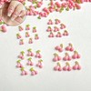 50Pcs Cherry Nail Charms 3D Pink Fruit Nail Supplies Spring