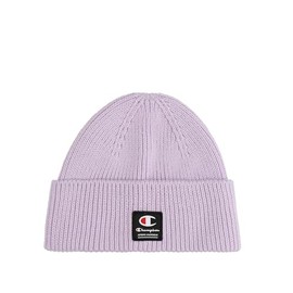 Champion Unisex-Adult Lifestyle Caps (806069) -Recycled Acrylic Knitted Yarn Block Logo Beanie Hat, Purple (VS057), One Size