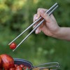 Boundless Voyage Detachable Titanium Chopsticks Collapsible 2 Section Outdoor Camping