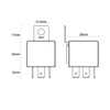 Aiqeer Pack of 2 5-Pin Car Relay, 24 V 40