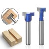Bestgle Carbide Blade Router Bit 2 Keyhole Bit T-Slot Bit