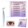 Yosanda False Eyelashes, No Glue, 1 Second, False Eyelashes, Natural,