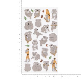 Zoom-in Animal 5424102 Sticker Large [Koala] Cute Animal