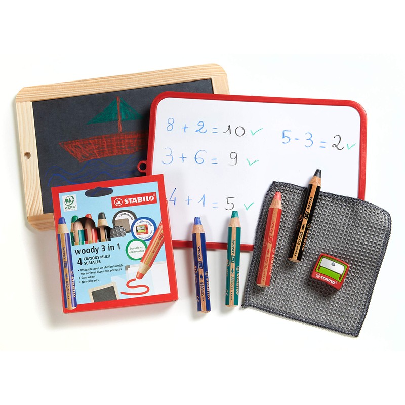 Stabilo Woody 3 in 1 Smooth Multi-Surface Pencil Case with