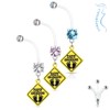 Autiga® Pregnancy Piercing Bio Flex Flexible Plastic Can Be Shortened