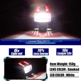 TurningMax para Nissan Frontier 2007-2019, Nissan Titan 2007-2015, Nissan Xterra 2008-2015, Nissan Armada, 2008-2015 2009-2012 Suzuki Equator - Luces de matrícula