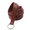 BLESSUME Medieval LARP Reenactment Viking Battle Knight Belt PU Leather