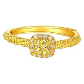 Natural green olivine/yellow crystal/white/blue yellow jade engagement ring, women's 925 sterling silver wedding ring engagement commitment ring, 18K gold-plated, Silver, Moissanite