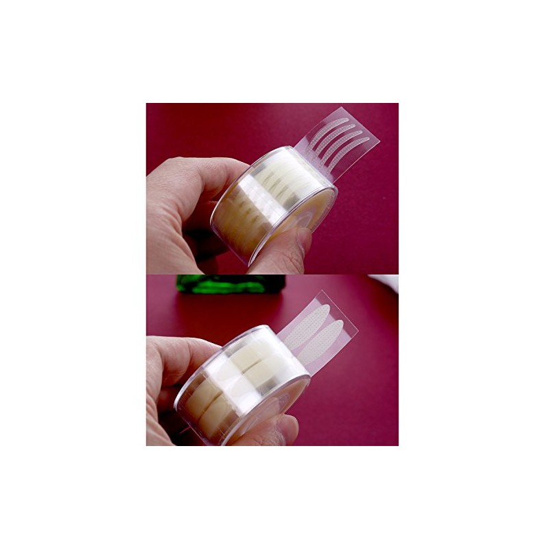 TecUnite 1200 Pieces Invisible Double Eyelid Tape Instant Lift Double