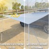 DANCHEL OUTDOOR Portable Suction Cups Car Camper Awning 7.7lbs, Needn't