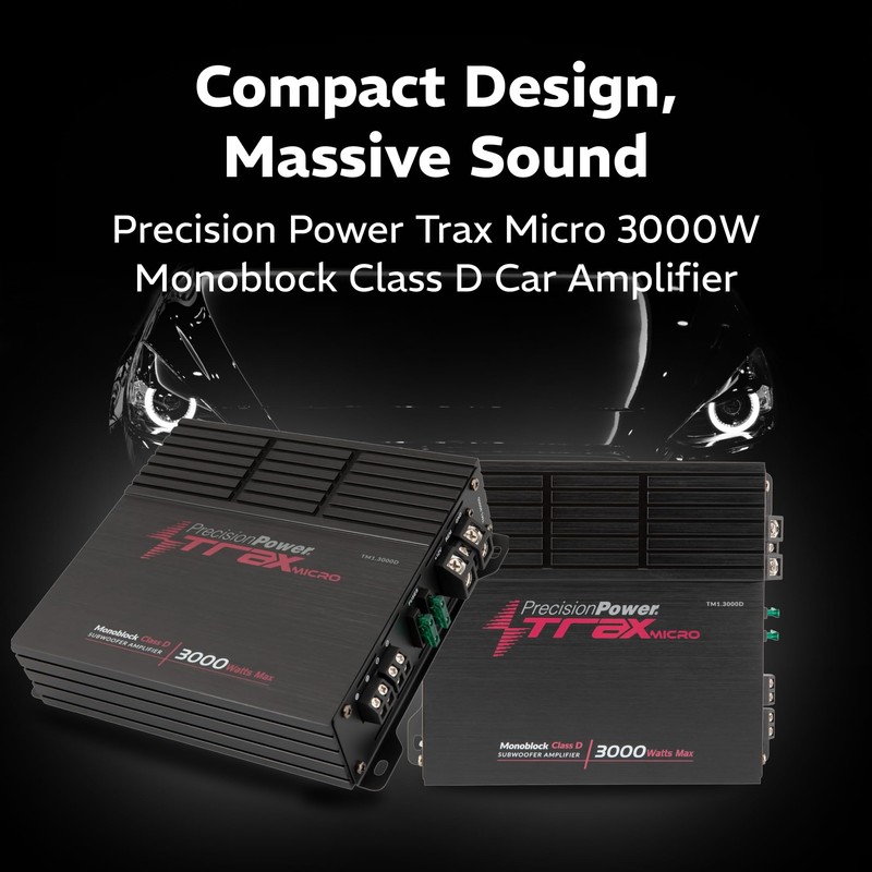 Precision Power Trax Micro Monoblock Class D Car Stereo Amplifier