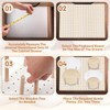 AojSup 3 Pcs Wood Pegboard Drawer Organizer with 24 Pegs