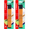 STABILO Fineliner point 88 - Black Ink Fineliner Pen -