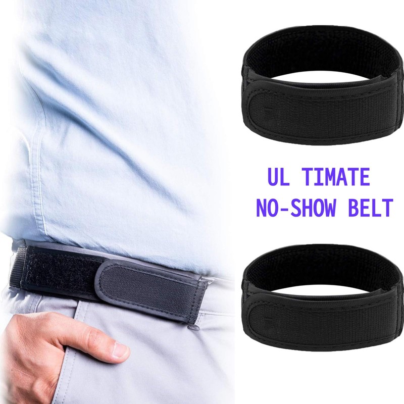 DAJING No Buckle Belts for Men 2 Pack - Stretch