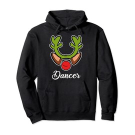 Dancer Reindeer Christmas Costume Ugly Christmas Sweater Pullover Hoodie