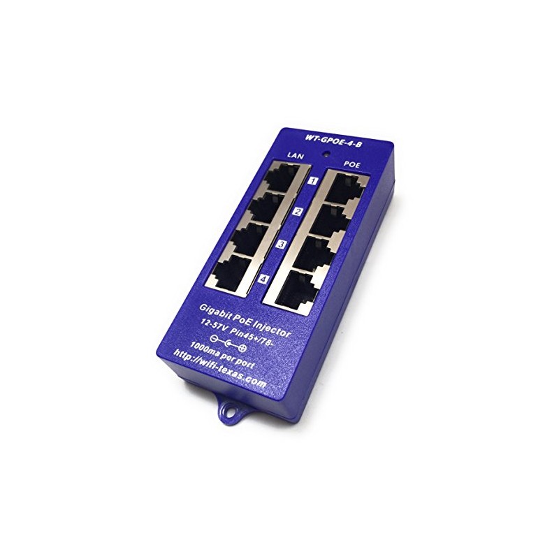 PoE World Gigabit PoE Injector | GPOE-4B 4 Ports