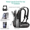 Mothybot Insulated Hydration Backpack Pack with 3L BPA Free Leak