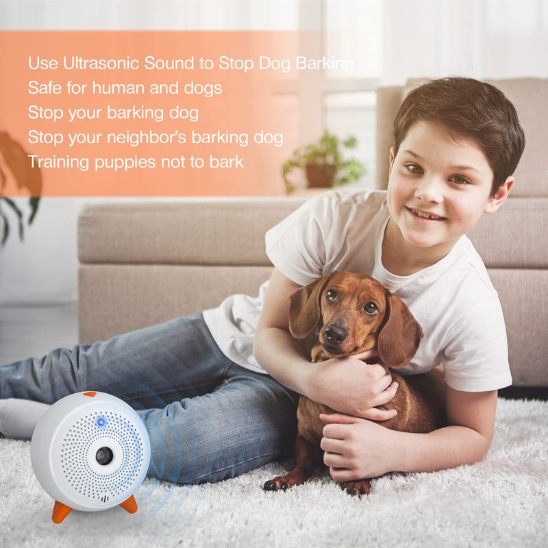 Antibell für Hunde,3 Frequenzstufen Antibell Ultraschall Gerät,33Ft Reichweite Antibell Ultraschall