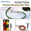 Mtsooning Oxygen Acetylene Flashback Arrestors Set 4PCS Torch End Standard