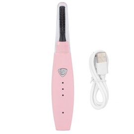 Heated Eyelash Curler USB Rechargeable Electric Lash Curling Tool for Long Lasting EyelashesPink