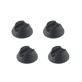 4Pcs Hairpin Legs Protector, Plastic Furniture Floor Protectors for Table Desk Chair Feet Leg, Black, A Style
