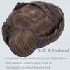 Ehairc Mens Toupee Human Hair System for Men 0.1mm Skin