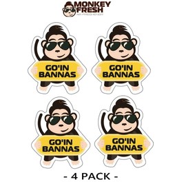 Monkey Fresh Hanging Car Air Fresheners (Go'In Bananas)