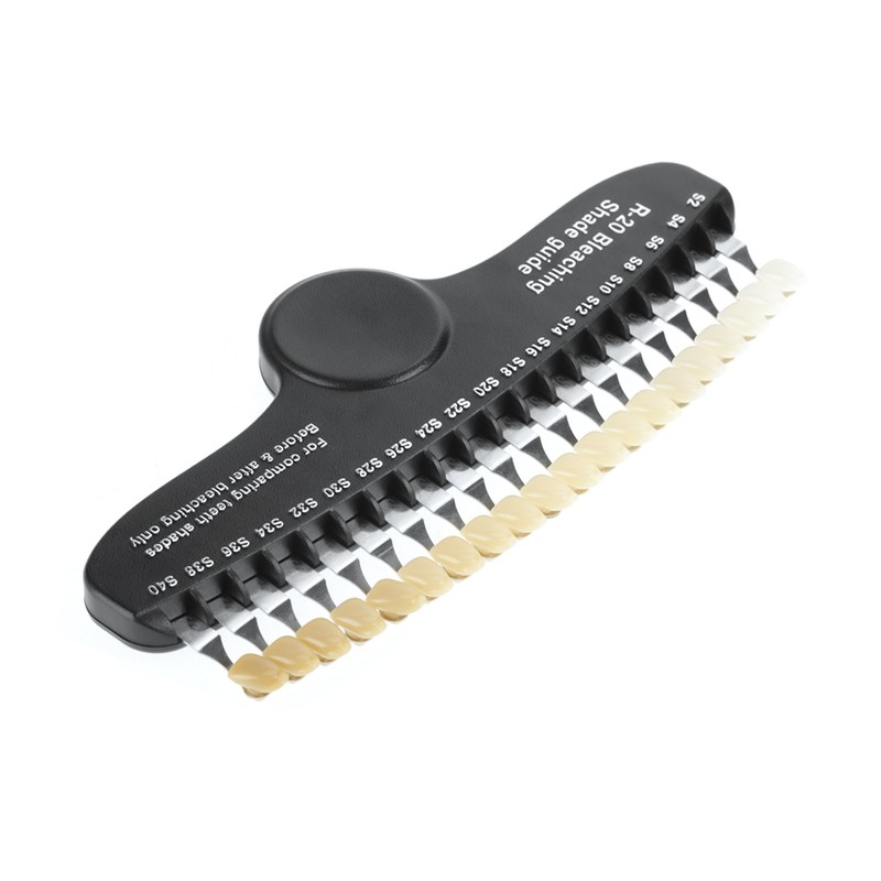 20 Colors Teeth Whitening Dental Shade Guide Bleaching Porcelain with