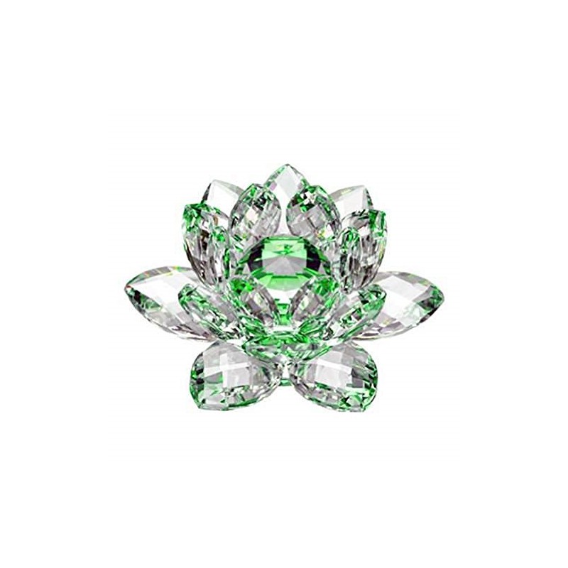 Amlong Crystal Hue Reflection Crystal Lotus Flower with Gift Box,