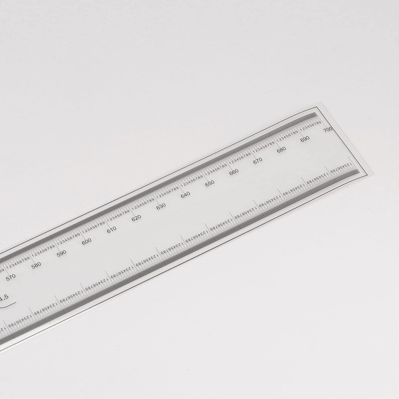 sourcing map Film Flexible Ruler 70 cm 0.1 mm Scale