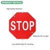 M METERXITY 2-Pack Stop Sign 24x24 Inch Aluminum Reflective Street