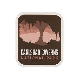 Vagabond Heart Carlsbad Caverns National Park Vinyl Sticker - Waterproof Decals for Laptop Water Bottle Hydro Flask Car Bumper - Travel Souvenir - UV Fade Resistant - Gift for Hikers - 2.75 inch