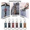 Jack&Chris Genuine Leather Keychain, Small Keychain for Man and Women,