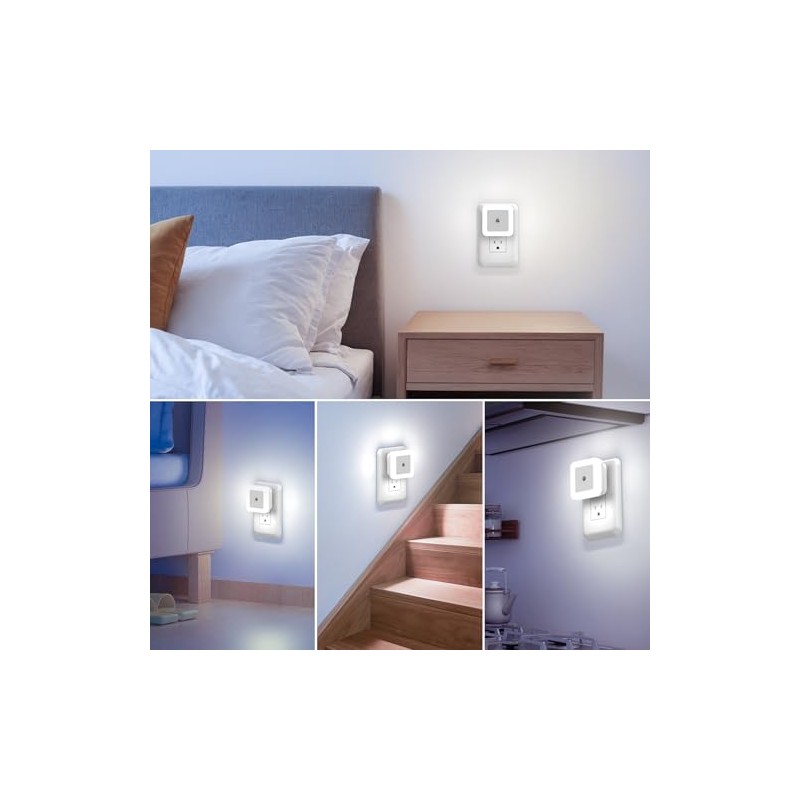 6 Pack Luz nocturna Enchufable, Sunsign Luz de Noche Luz