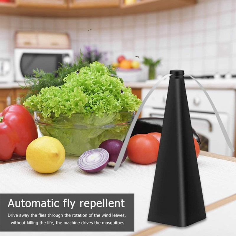 Black Fly Repeller Fan Reflected Hologram Point Practical Stable Modern