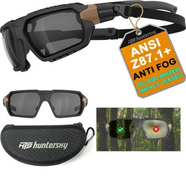 HTS HUNTERSKY Q37 Protective Gear Powersports Motorcycle anti fog Polarized riding Goggles eyewear padded sunglasses for men, hunting Shooting Airsoft Skydiving Dustproof Windproof
