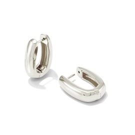 Kendra Scott Ellen Wide Huggie Earring, Sterling Silver