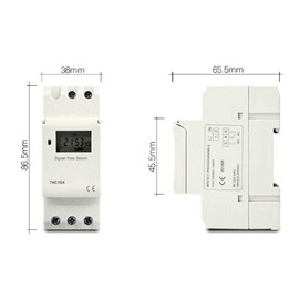 Timer Switch, Weekly THC15A 16A Digital LCD Programmable Timer DIN Rail Relay Switch AC220V 50Hz 24V