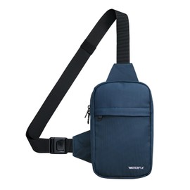 Waterfly Crossbody Chest Sling bag: Small Shoulder Bag Crossover Cross Body Bag for Daily Use Work Travelling Women Men