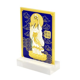 FengShui Kuan Yin On Om Mani Padme Hum Mantra Plaque w Stand W5019