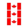 Canadian Canada Flag Hard Hat Biker Helmet Sticker Decal 2"