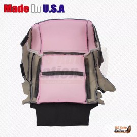 US Auto Nation 832-790-4949 2014 to 2021 Fits Toyota Tundra Driver Passenger Cloth Seat Cover In Gray/Black - Passenger Bottom