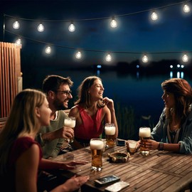 Mlambert G40 LED Replacement Light Bulbs for String Lights, Dimmable E12 Base Shatterproof Bulbs, 1W Equal to 5W, Neutral White 4000K, 25Pack, Not Solar